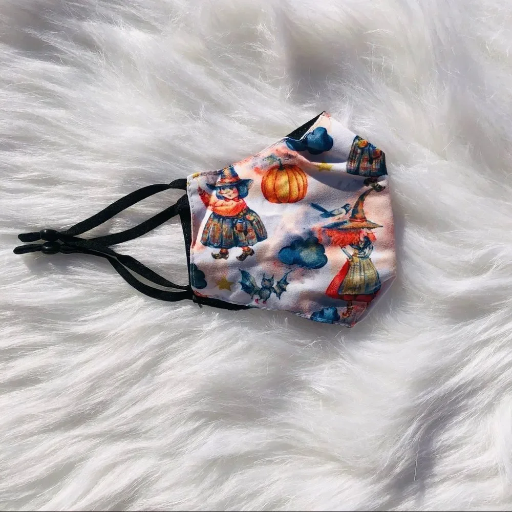 Brand New Halloween Kids‎ Face Mask One Size Adjustable Strap (KIDS MASK)